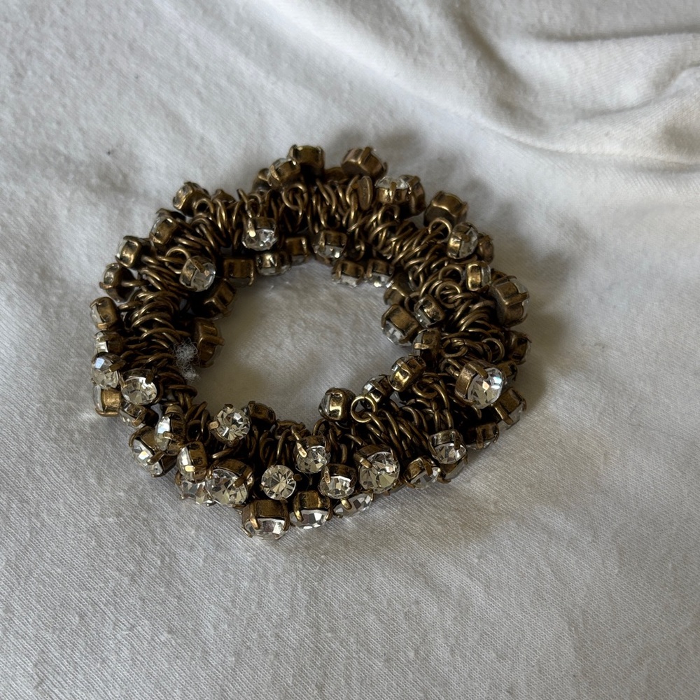 J. Crew Gold and Silver Beaded Bracelet
